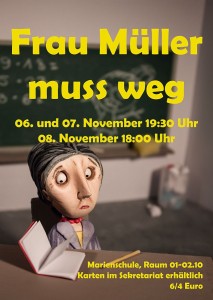 Plakat Frau Müller